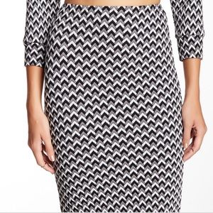American Apparel Jacquard Midi Skirt